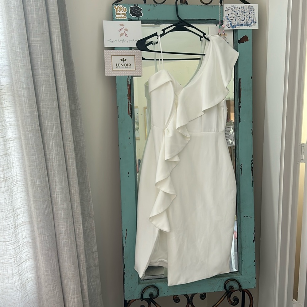 DOBE midi length white dress